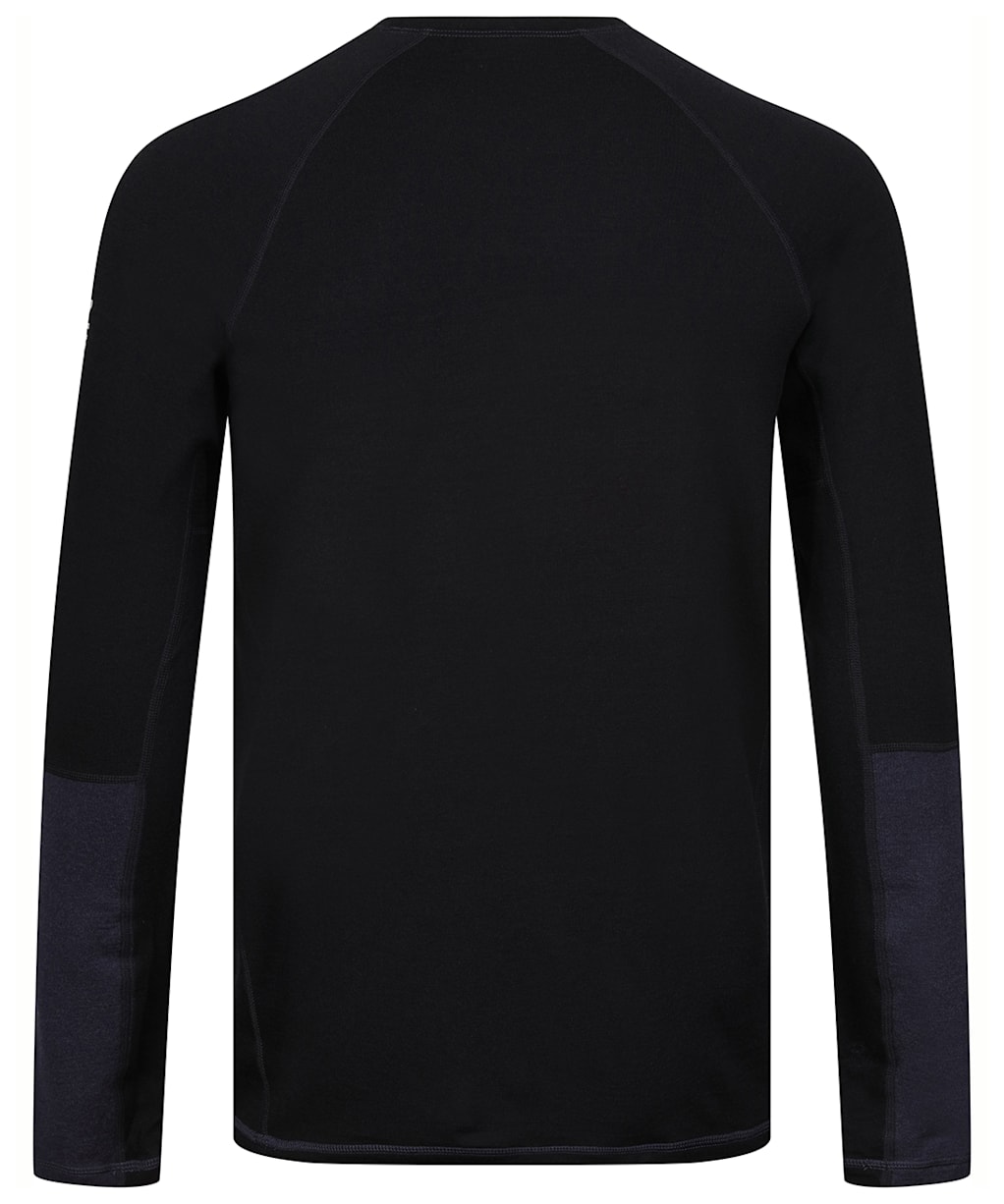 Men’s Mons Royale Olympus LS Merino Top - Black / 9 Iron 