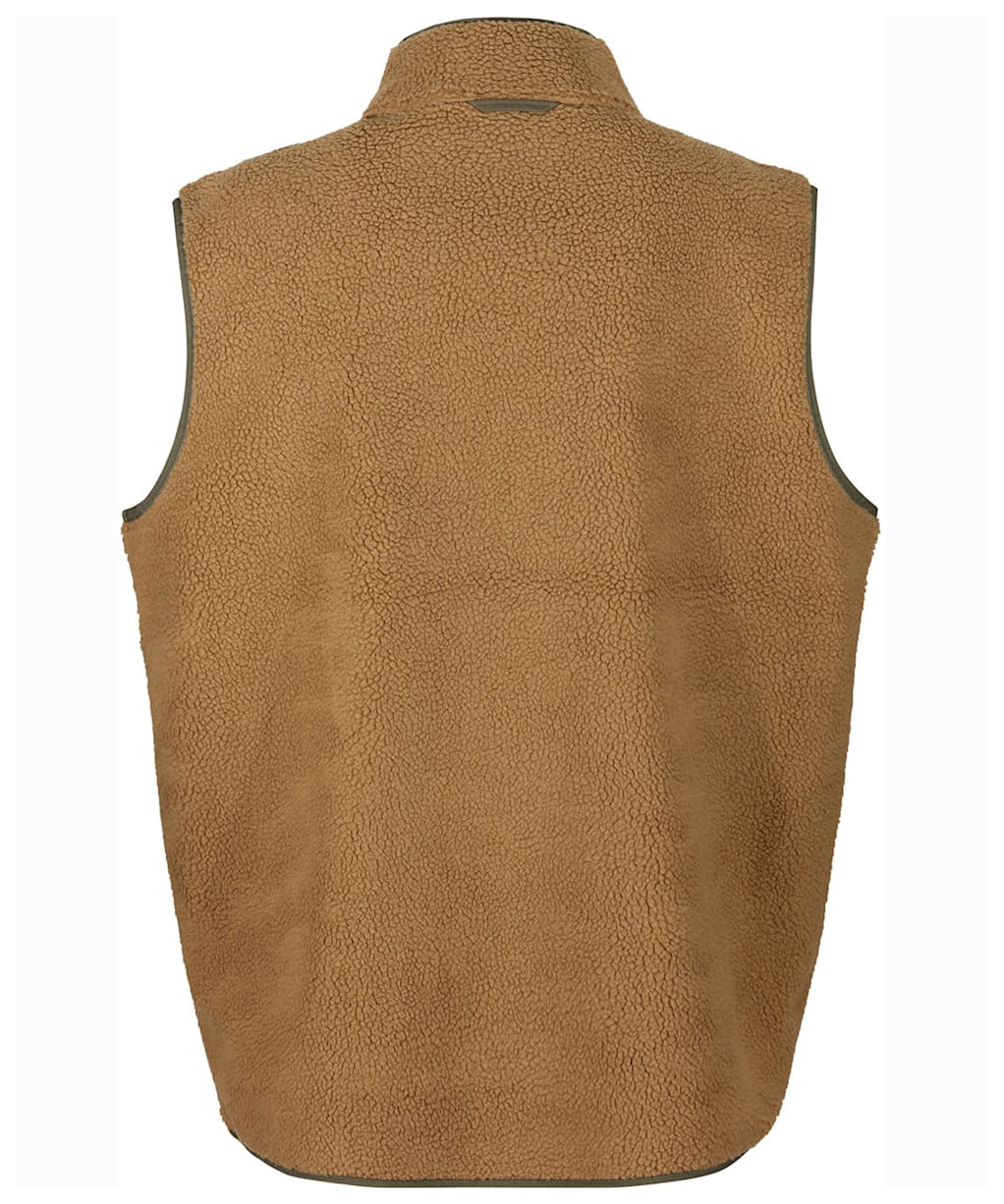 Men's Fjallraven Vardog Pile Fleece Vest - BUCKWHT BRN/LGN