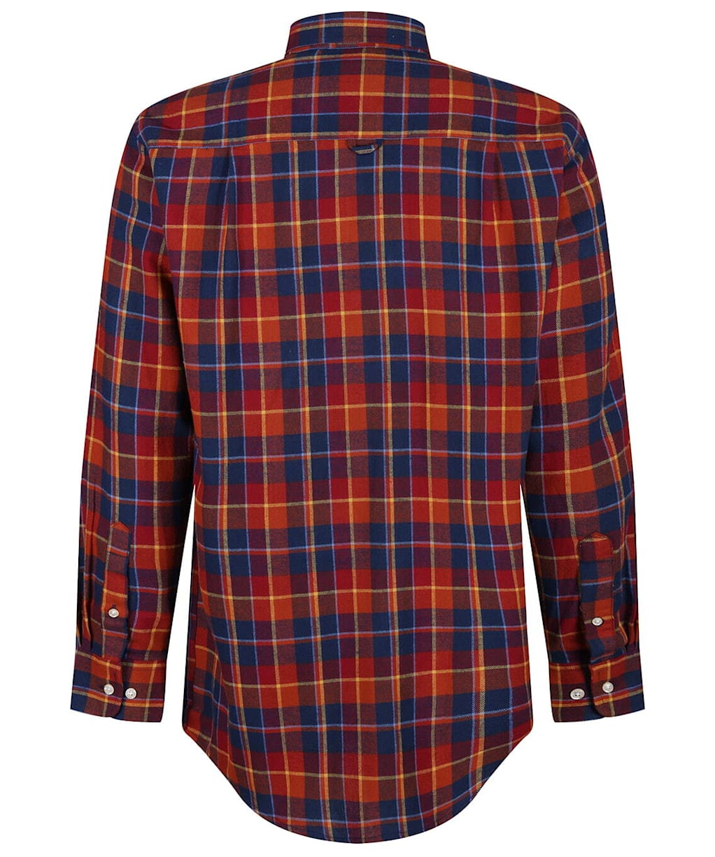 Men's Alan Paine Ilkley Flannel Button Down Collar Shirt - Red