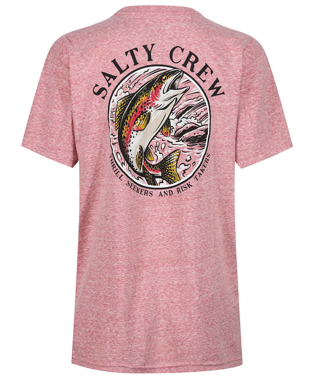 Women’s Salty Crew Rainbow Boyfriend T-Shirt - Vintage Red