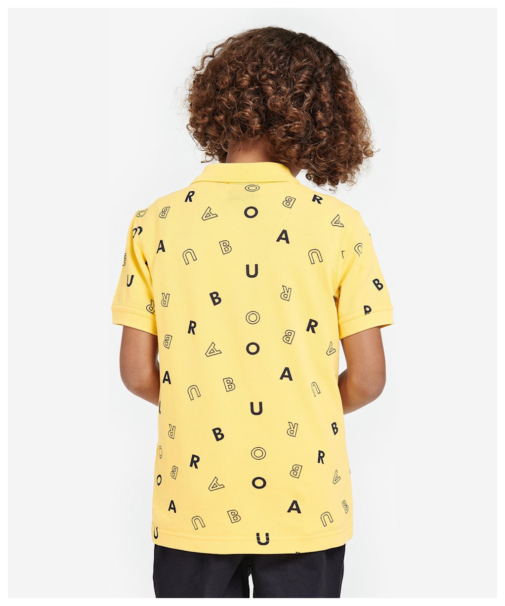 Boy's Barbour Casper Polo - SUNBLEACHED YELL