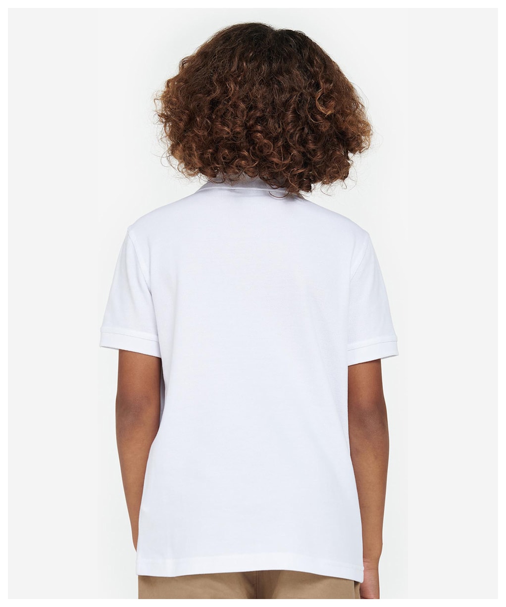 Boy's Barbour Floyd Polo - White