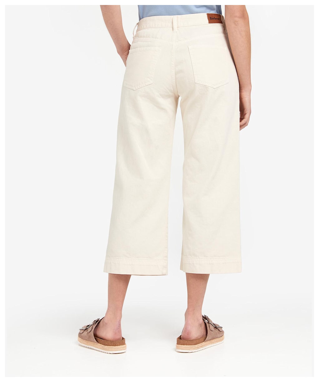 Women's Barbour Southport Cropped Jean - Ecru