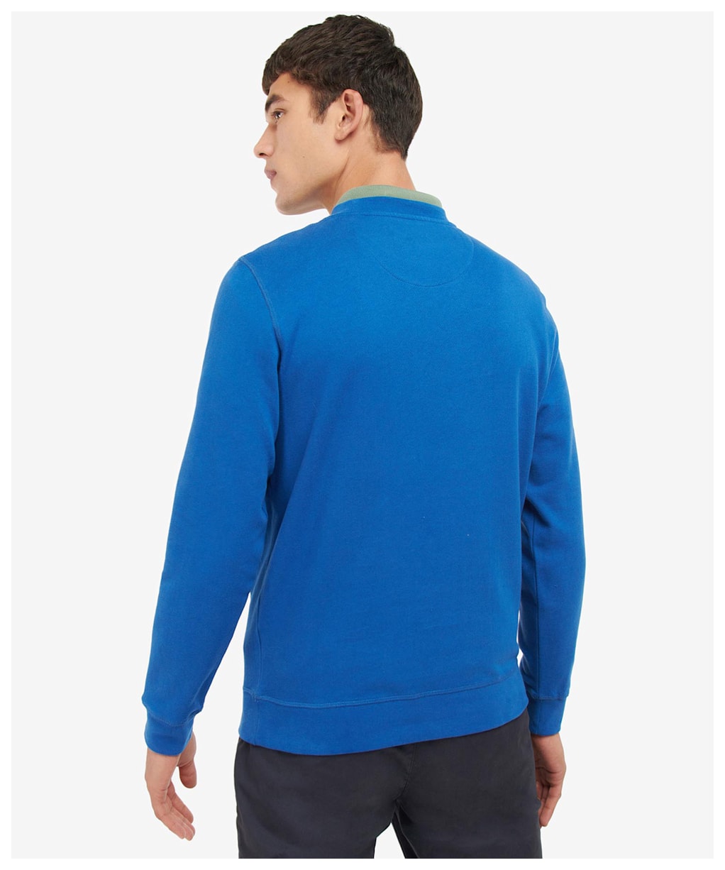 Men's Barbour Debson Crew Sweatshirt - Monaco Blue