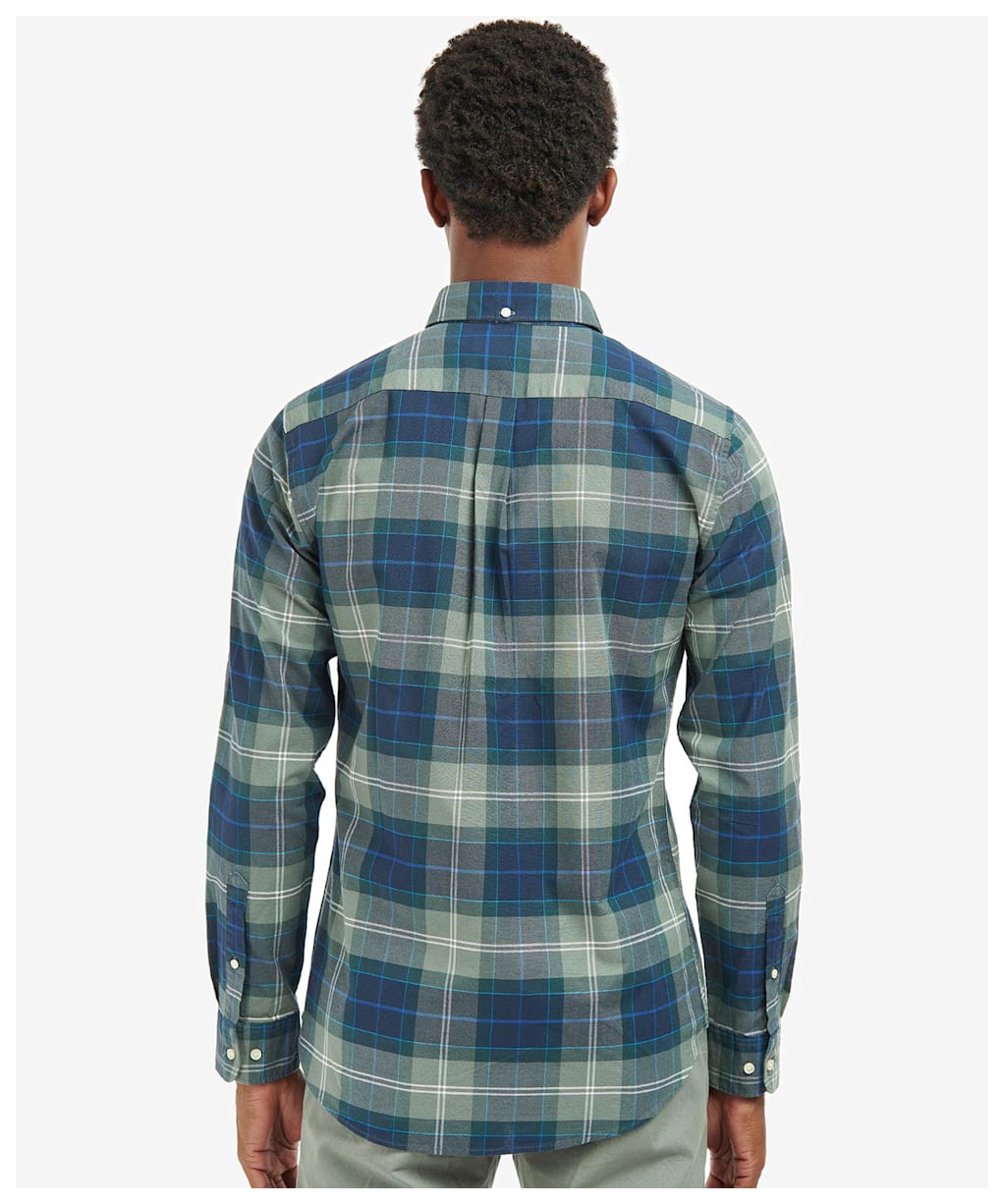 Men's Barbour Lewis Tailored Shirt - Kielder Blue Tar