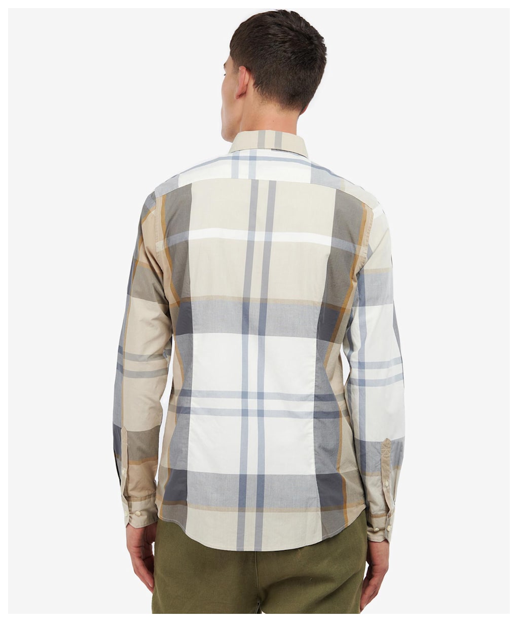 Men's Barbour Harris Tailored Shirt - AMBLE SAND TARTA