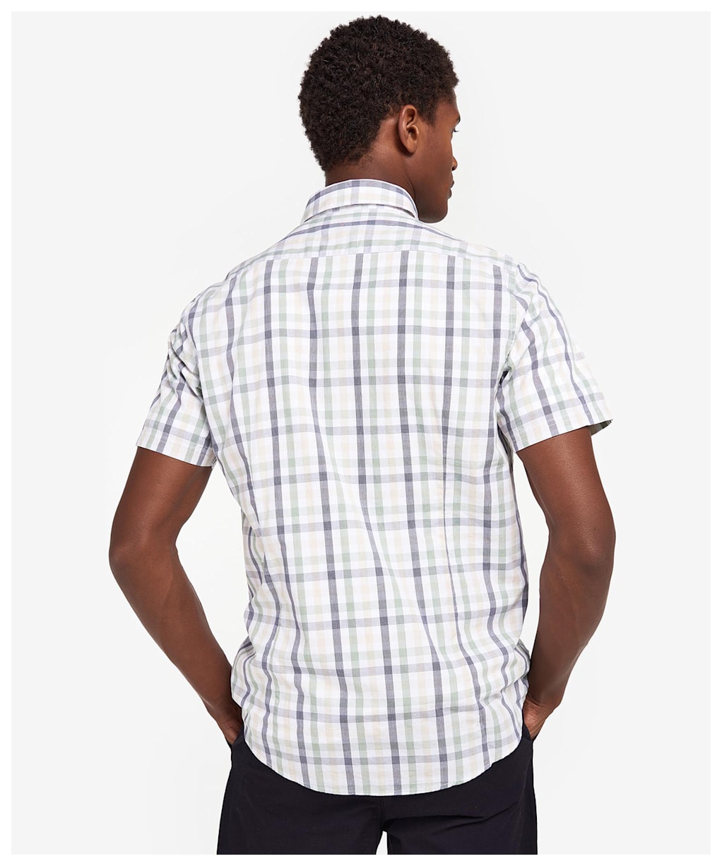 Men's Barbour Longstone S/S Tailored Shirt - Stone