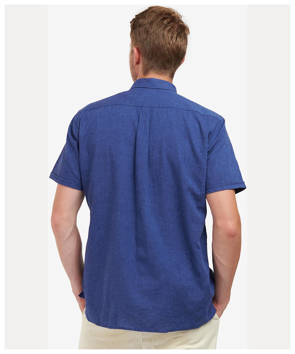 Men's Barbour Nelson S/S Summer Shirt - Indigo