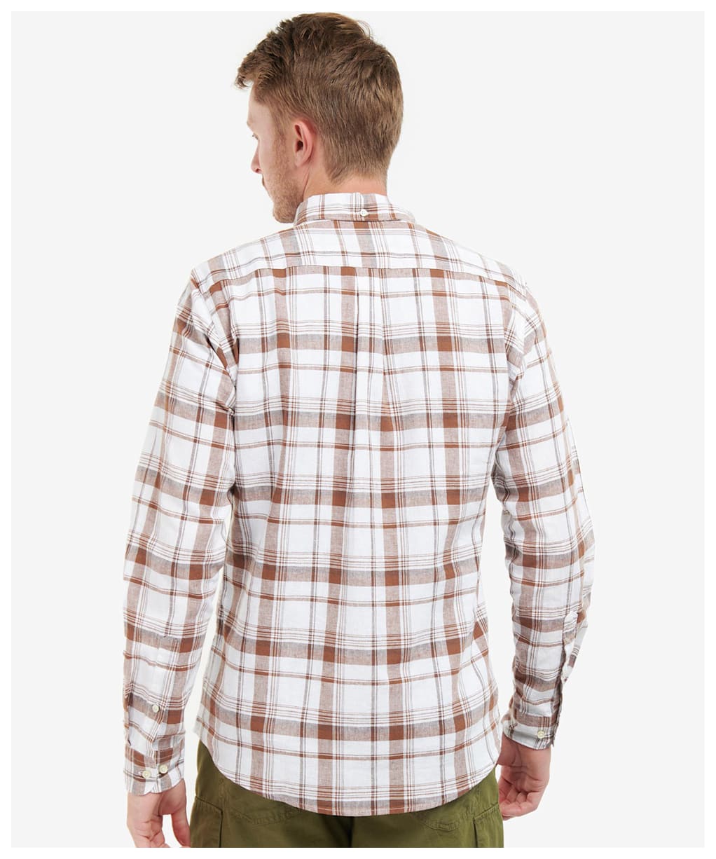 Men's Barbour Ezra Tailored Shirt - Rust