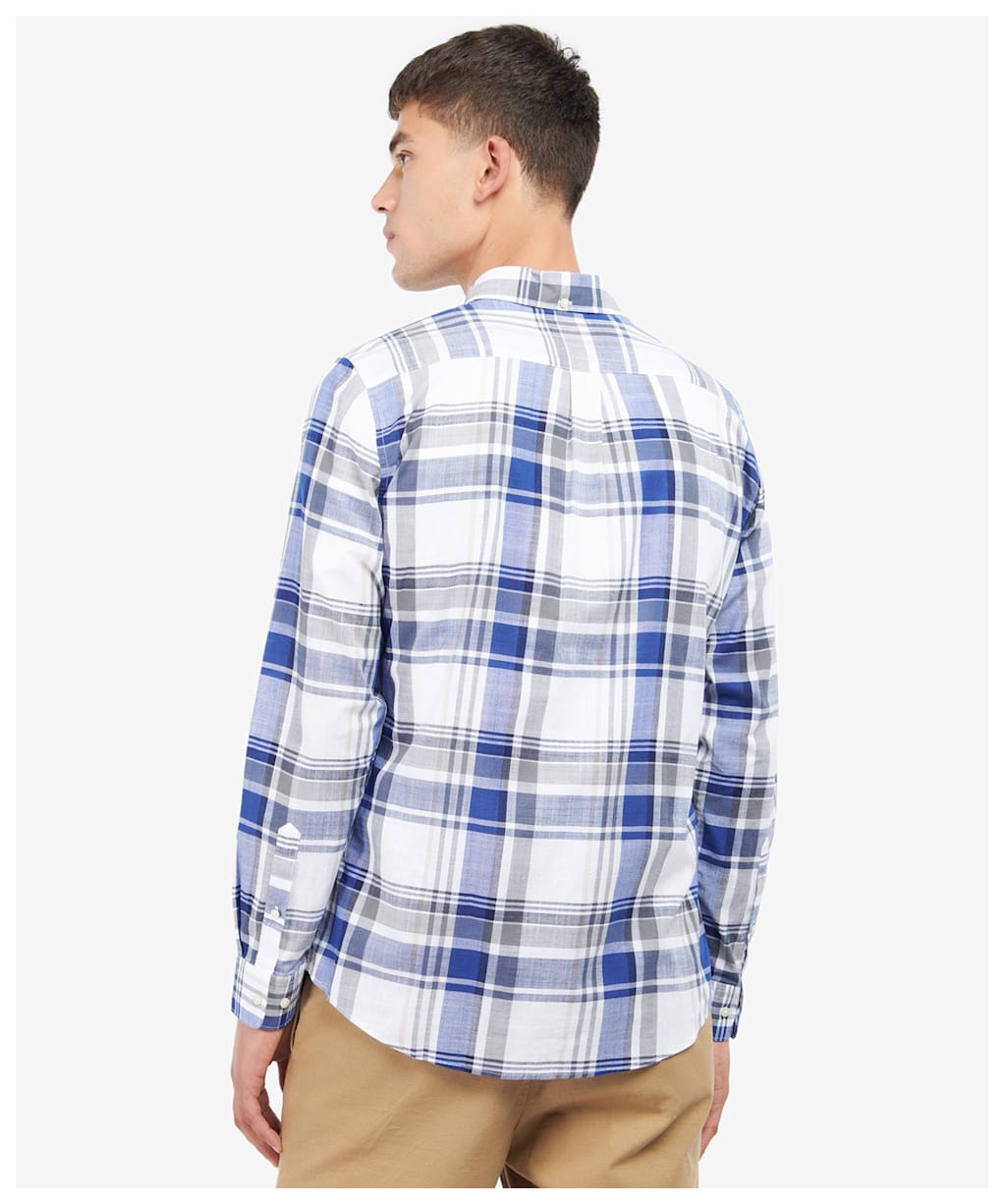 Men's Barbour Kidd Tailored Shirt - Deep Blue
