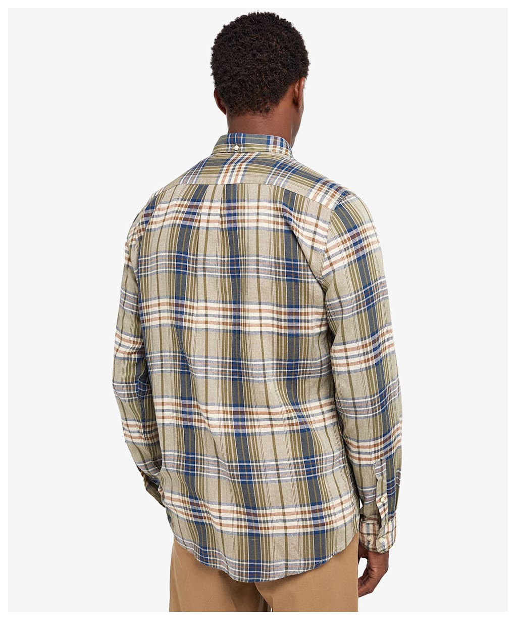 Men's Barbour Laneskin Tailored Shirt - Olive