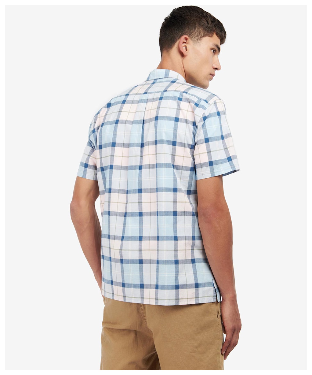 Men's Barbour Gordon Summerfit Shirt - PINK SALT TARTAN