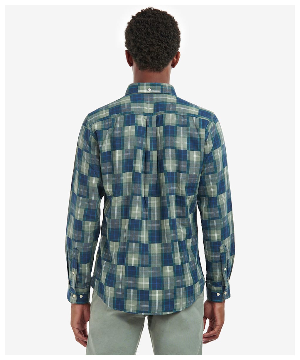 Men's Barbour Patch Tailored Shirt - Kielder Blue