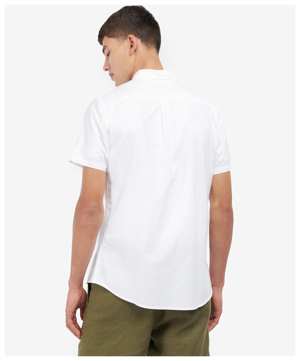 Men's Barbour Oxtown Short Sleeve Tailored Shirt - White