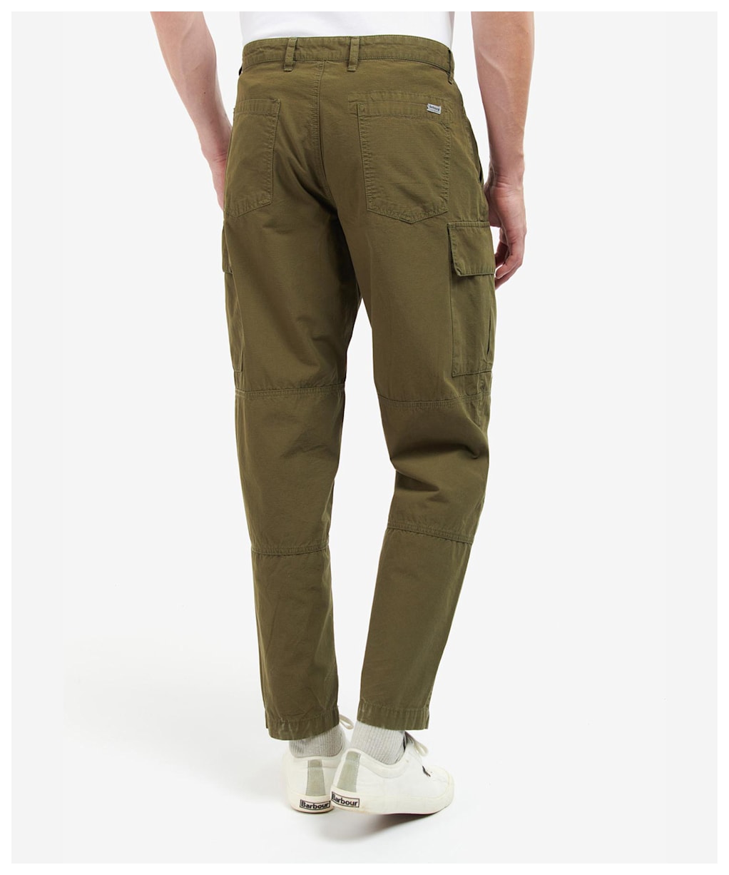Men's Barbour Essential Ripstop Cargo Trouser - Ivy Green