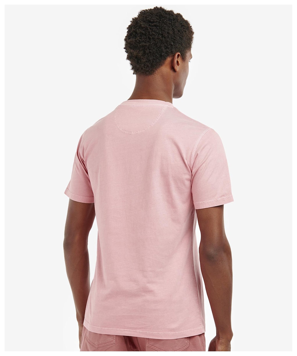 Men's Barbour Garment Dyed Tee - Pink Salt