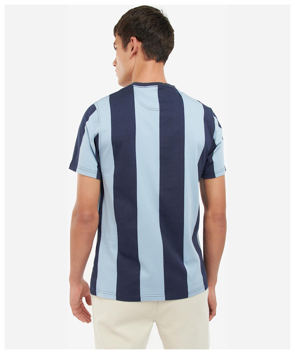 Men's Barbour Osborne Stripe Tee - Powder Blue