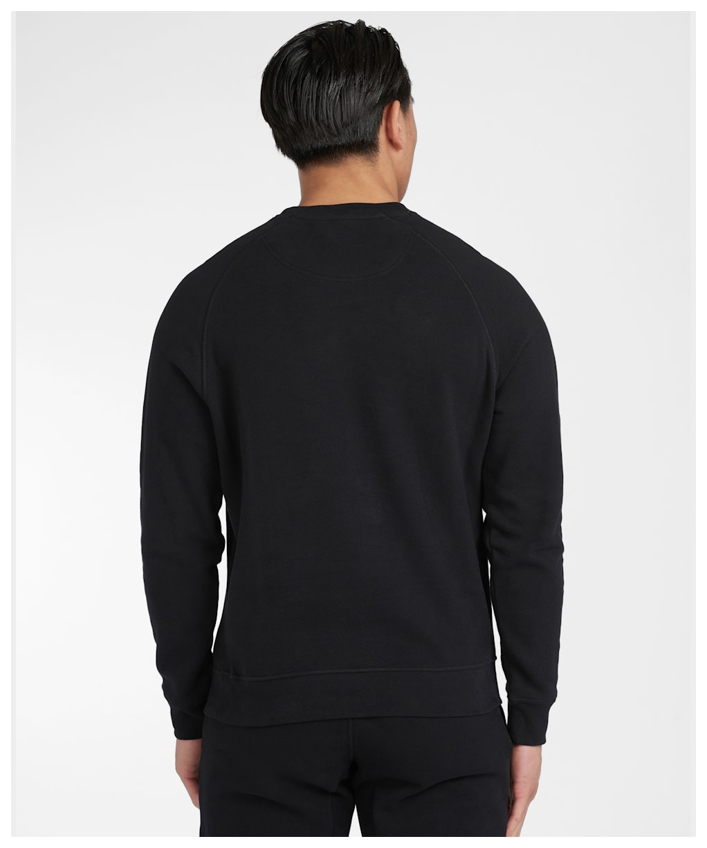 Men's Barbour International Essential Crew Neck Sweat - Black