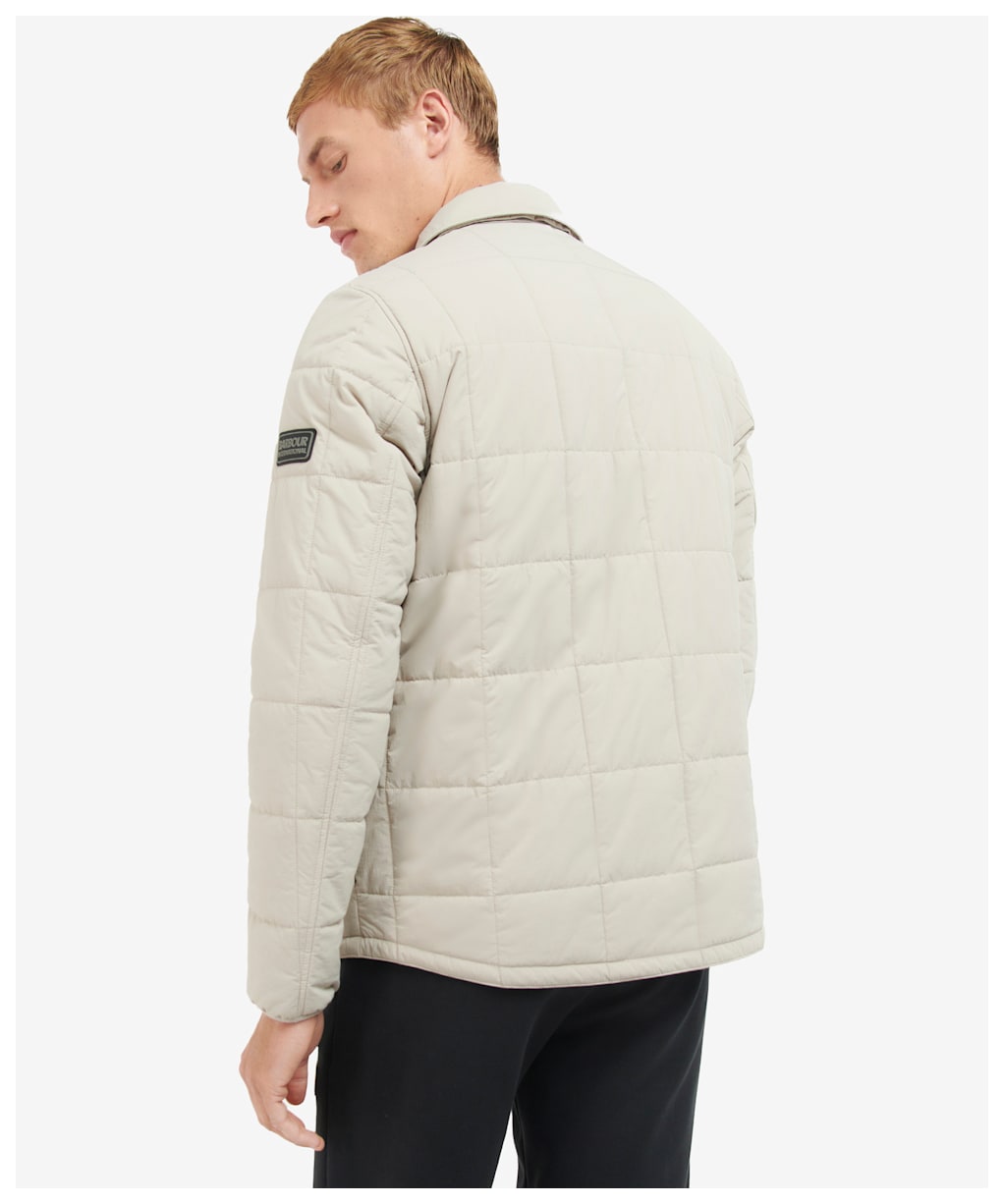 Men's Barbour International Touring Quilted Jacket - Stone