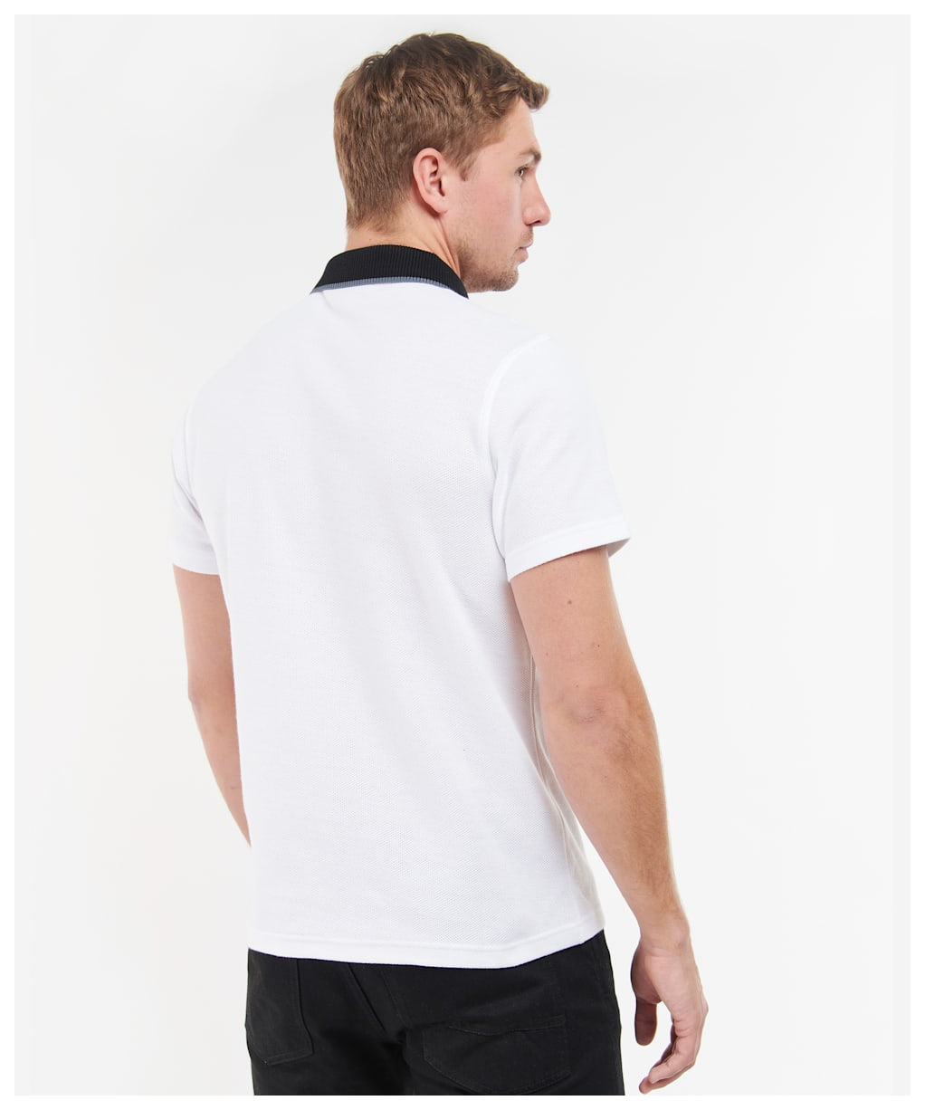 Men's Barbour International Crosby Polo Shirt - White