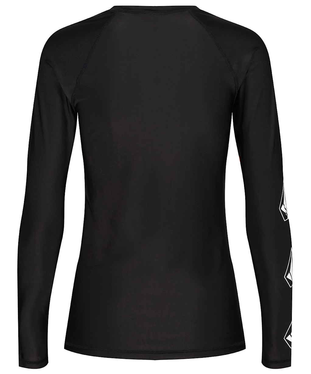Women's Volcom Simply Core Rashguard LS - Black