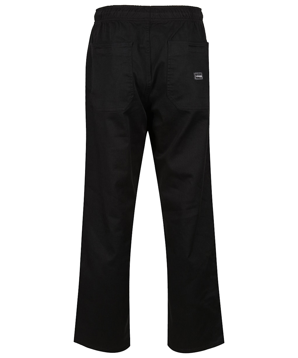 Men's Volcom Outer Spaced Solid Elastic Waist Pant - Black