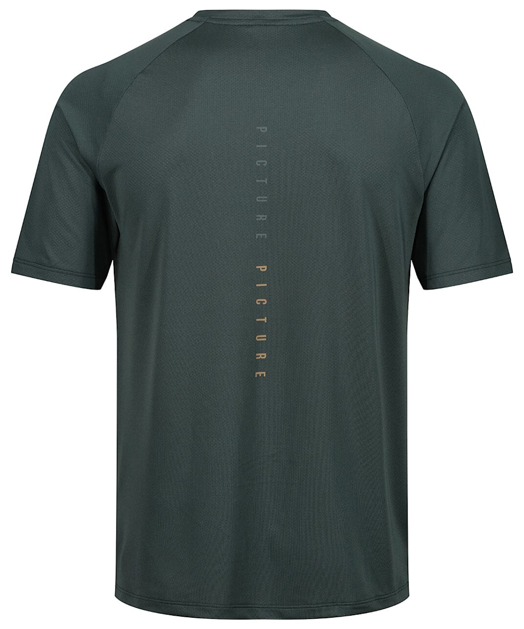 Men's Picture Osborn Printed Short Sleeved Tech T-Shirt - Geology Green
