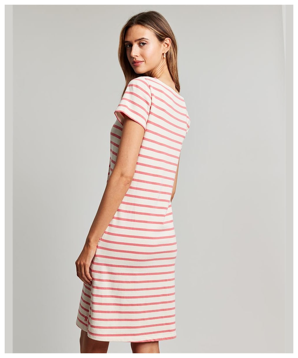 Women's Joules Kea Dress - Coral Stripe
