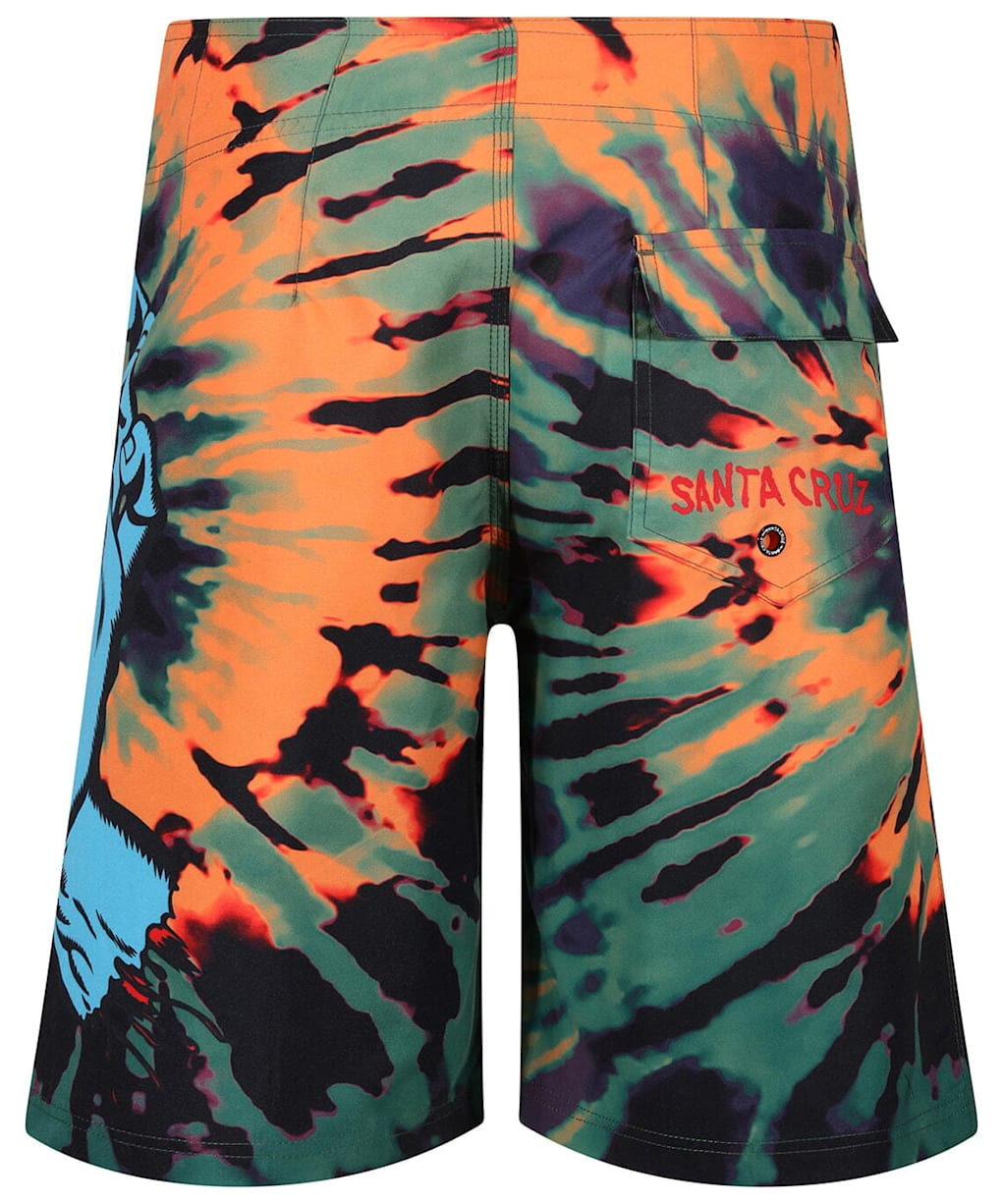 Men's Santa Cruz Screaming Hand Boardshort - Black / Orange / Green