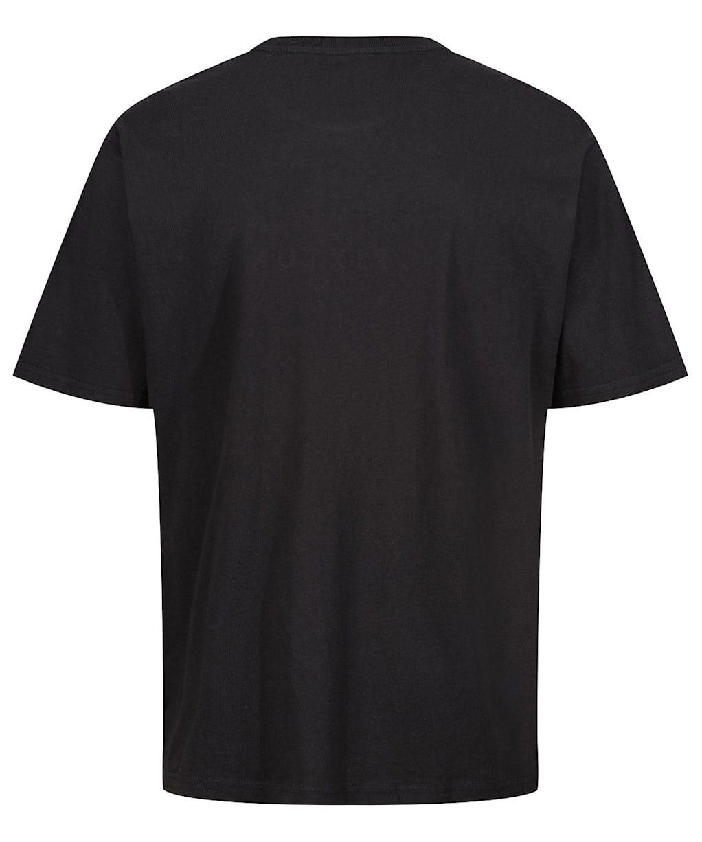 Men's Brixton Alpha Line S/S Relaxed Tee - Black Garment Dye