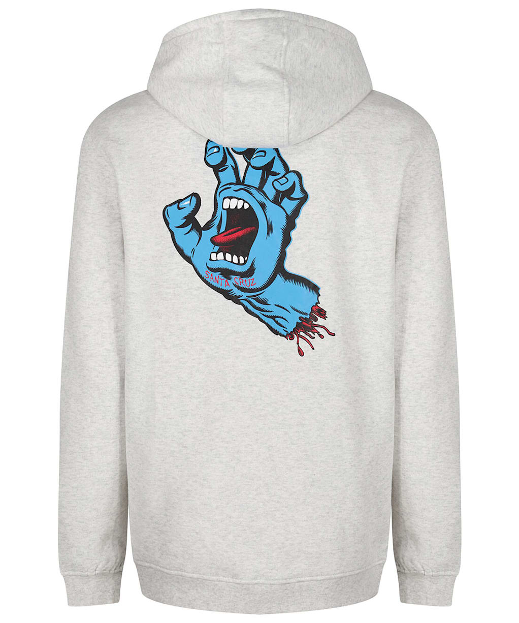 Men's Santa Cruz Screaming Hand Chest Hoodie - Athletic Heather