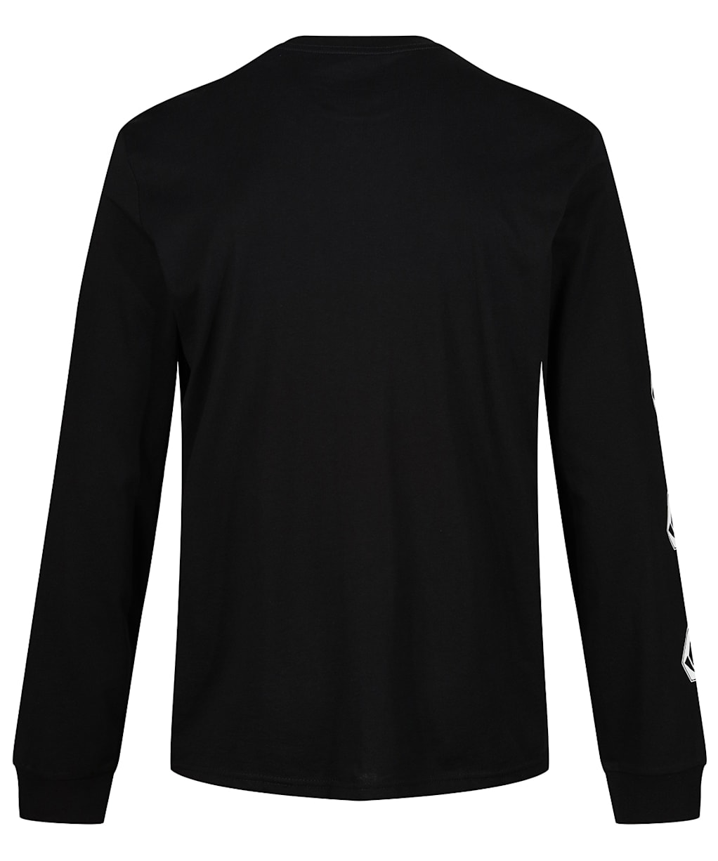 Men's Volcom Iconic Stone Long Sleeve T-Shirt - Black