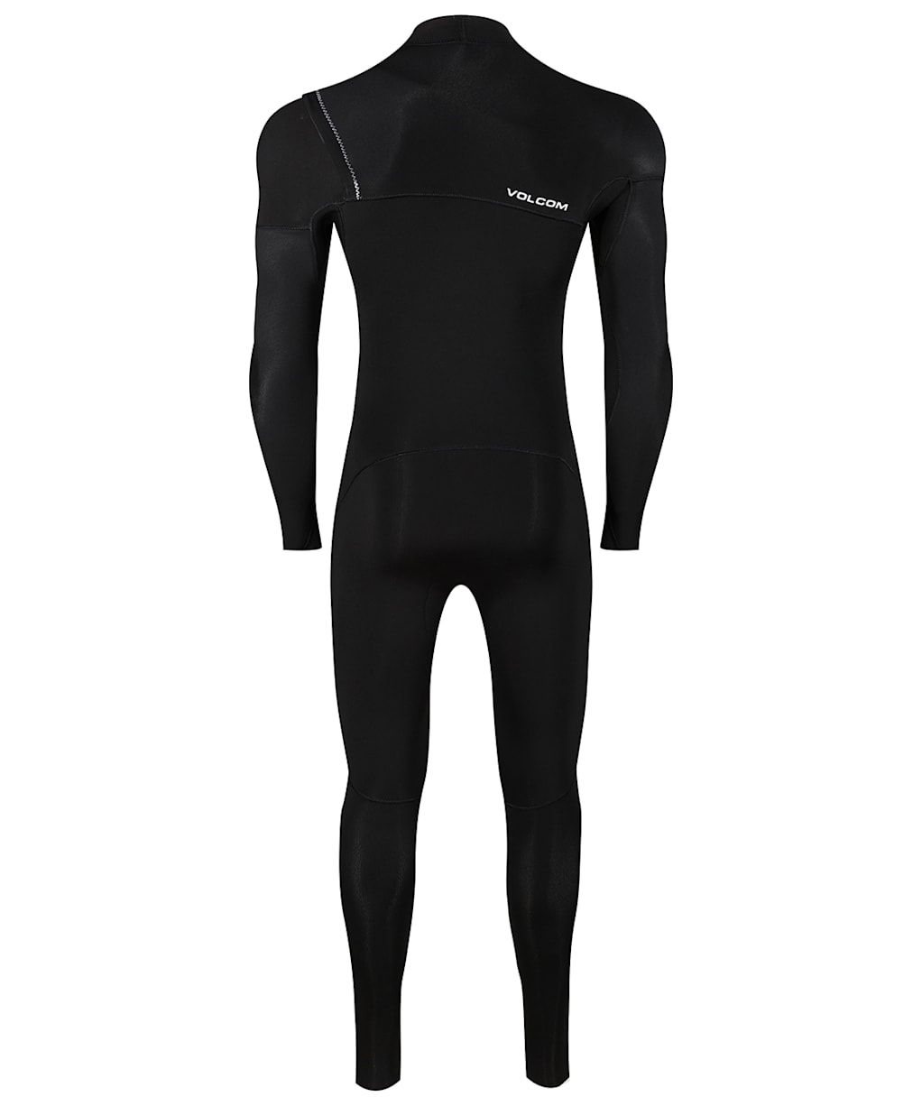 Men's Volcom 3/2Mm Chest Zip Fullsuit - Black