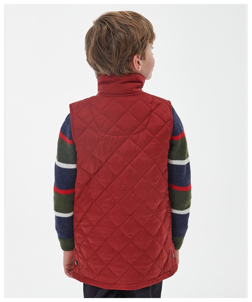 Boy's Barbour Liddesdale Gilet, 6-9yrs - Dark Red