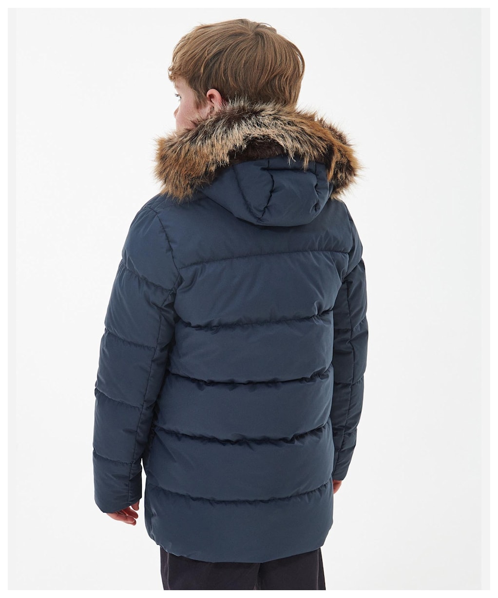 Boy's Barbour Corbett Quilted Jacket - 10-15yrs - Navy