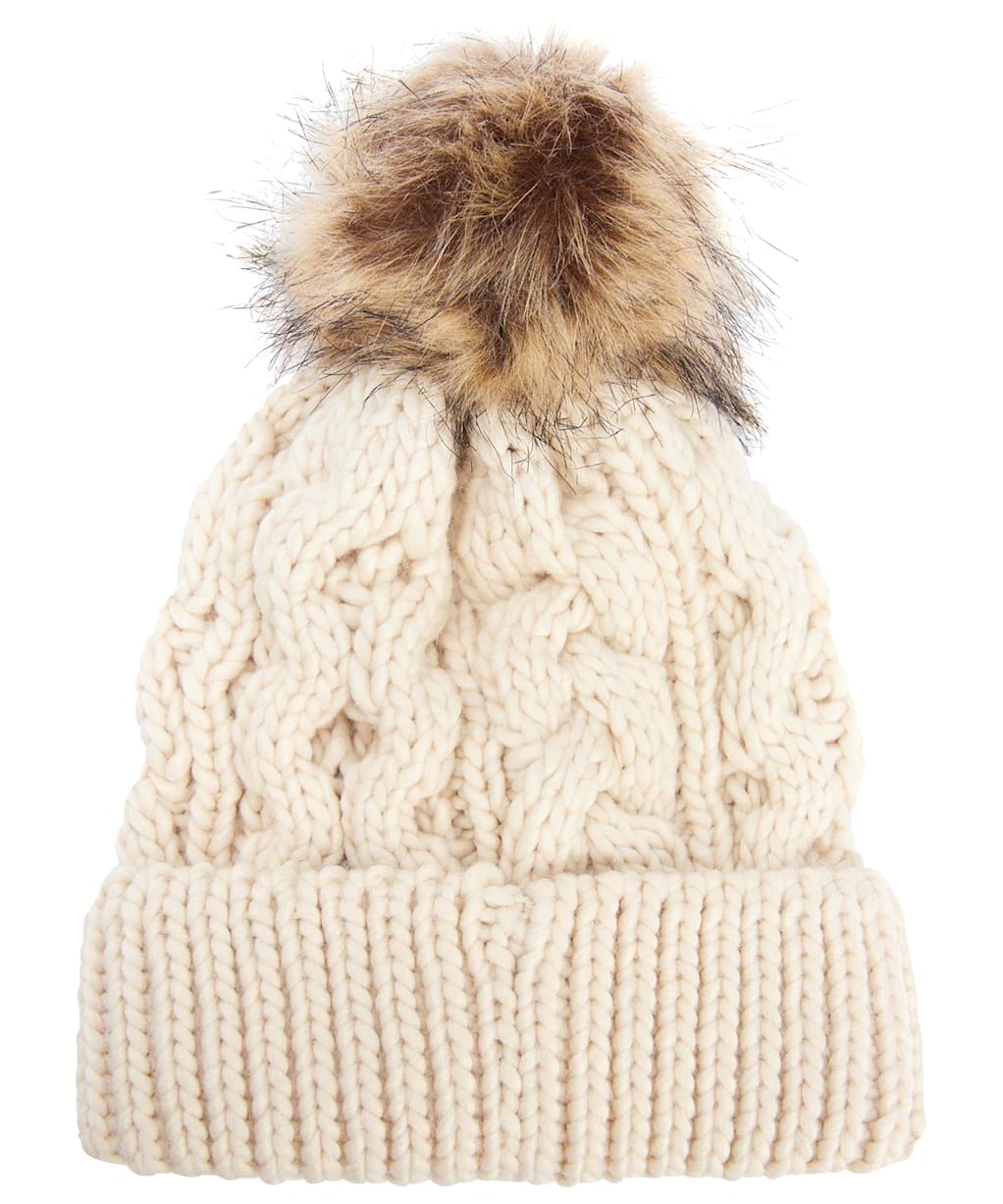 Women's Barbour Penshaw Cable Beanie - Blush Pink