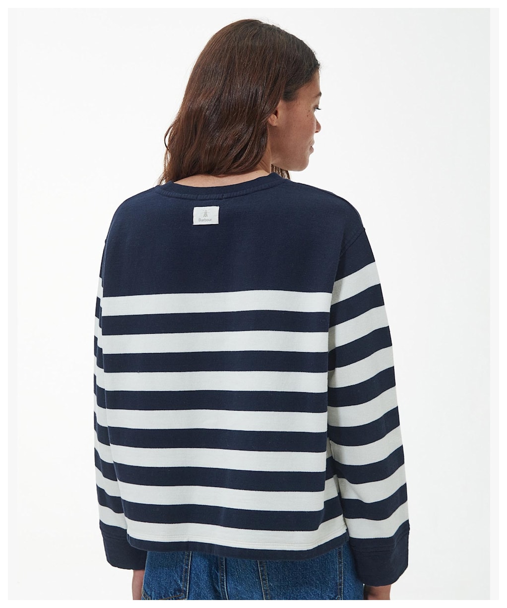 Women's Barbour Aster Overlayer - Navy Stripe
