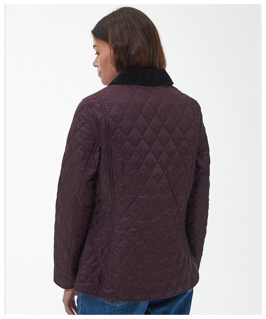 Women's Barbour Annandale Quilted Jacket - Black Cherry
