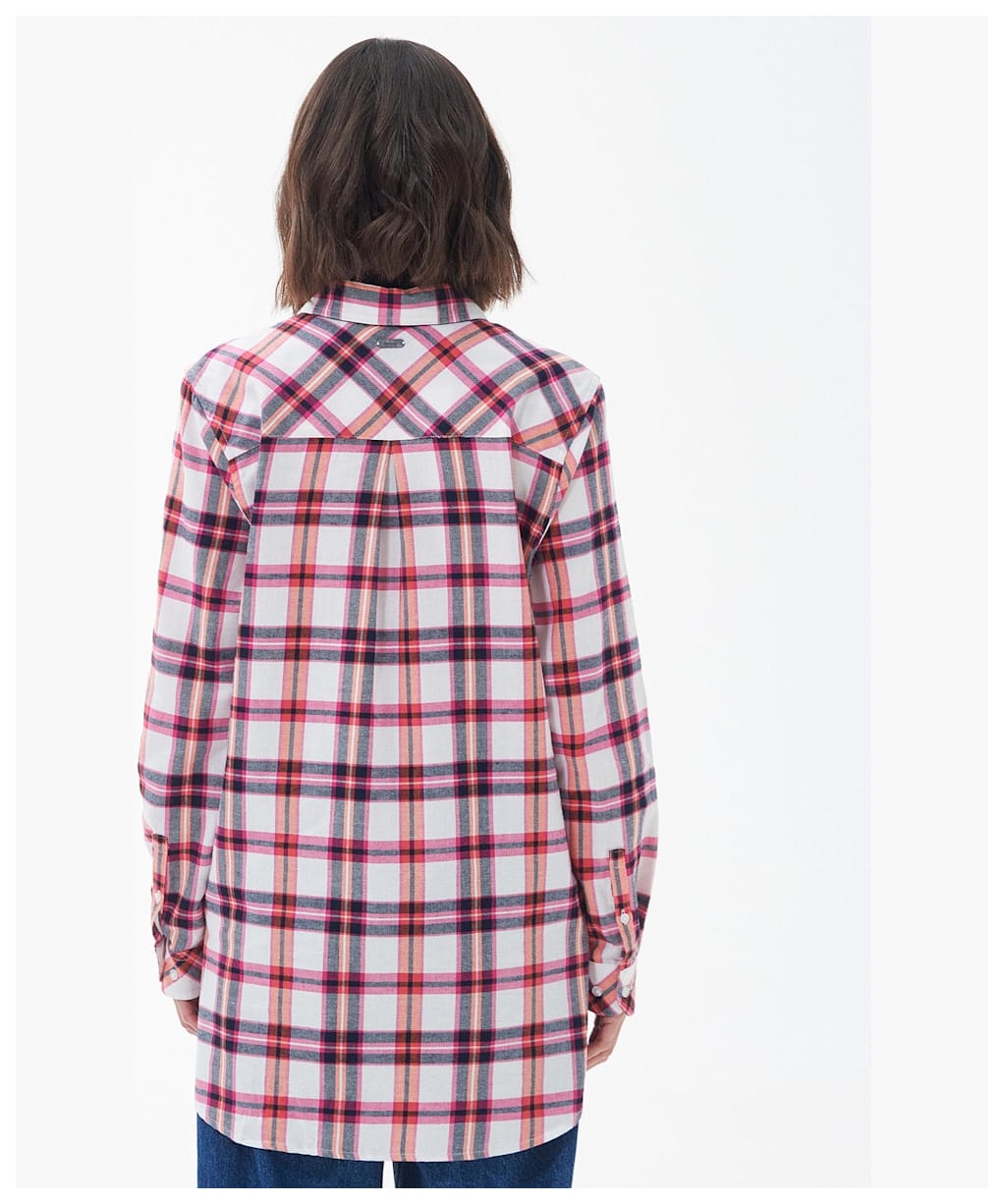 Women’s Barbour Windbound Shirt - Cloud / Pumpkin