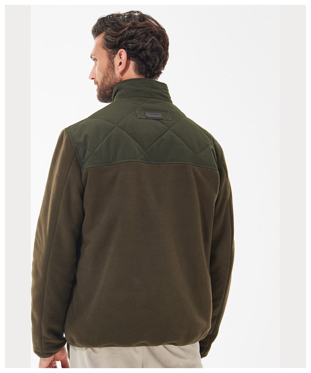 Men's Barbour Hybrid Fleece Jacket - Olive