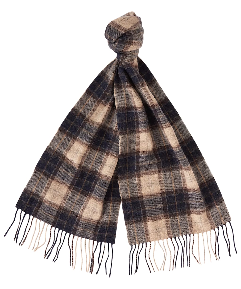 Men’s Barbour Tartan Scarf and Glove Gift Set - Autumn Dress