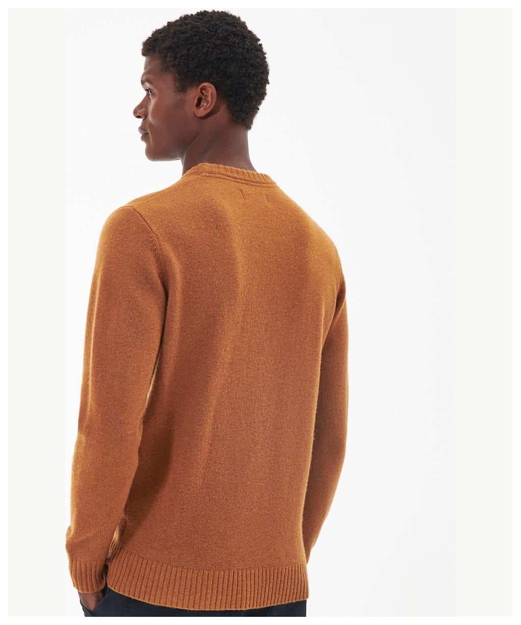 Men's Barbour Newbury Crew Sweatshirt - Harvest Gold