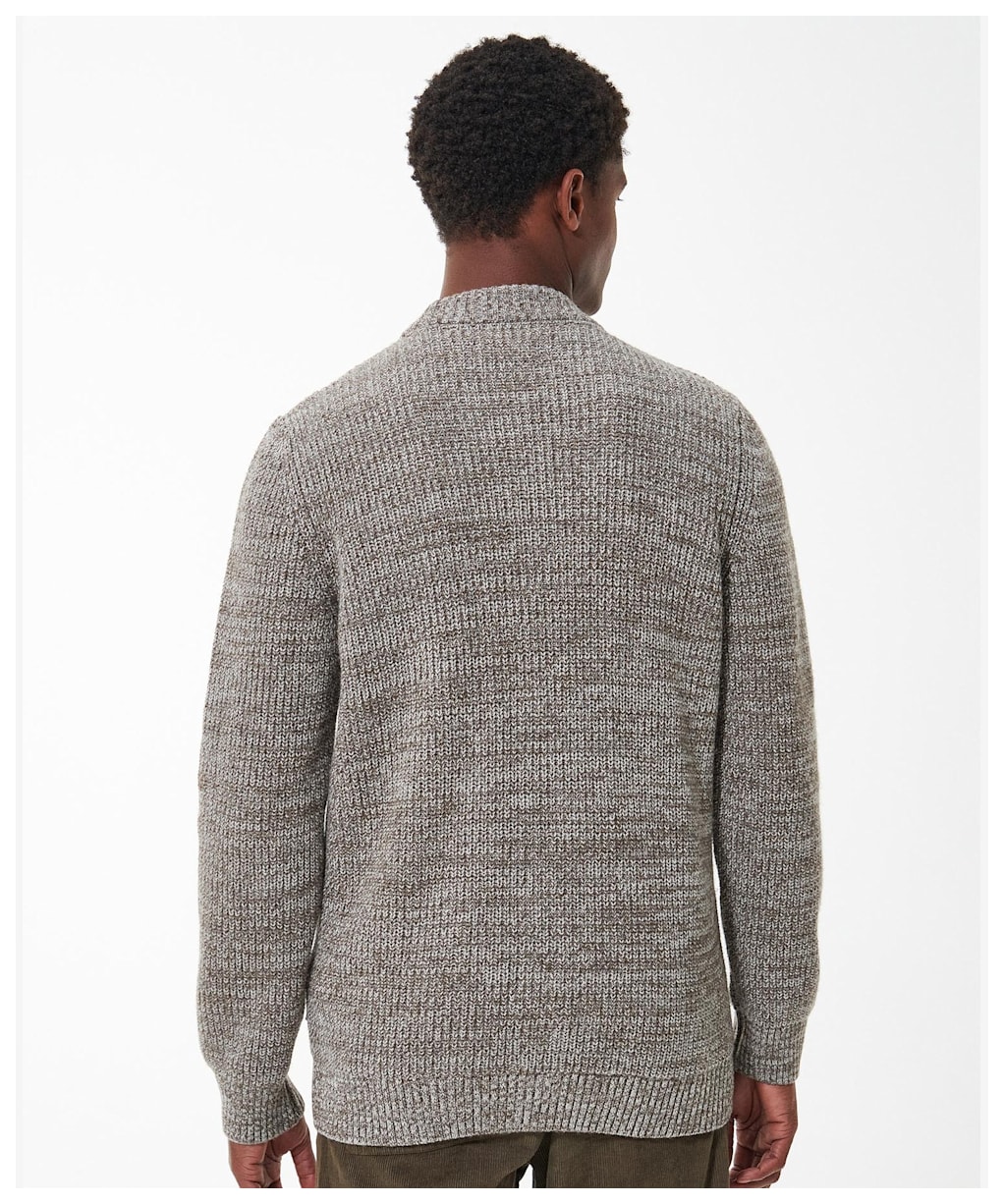 Men's Barbour Sid Cardigan - Stone Marl