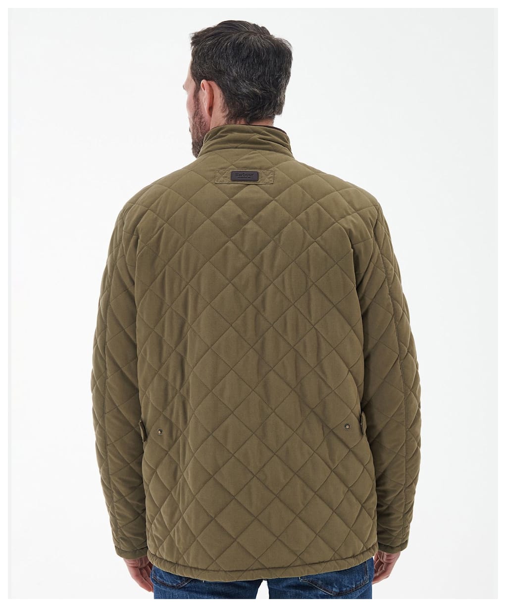 Men's Barbour Waterproof Shoveler Quilted Jacket - Clay