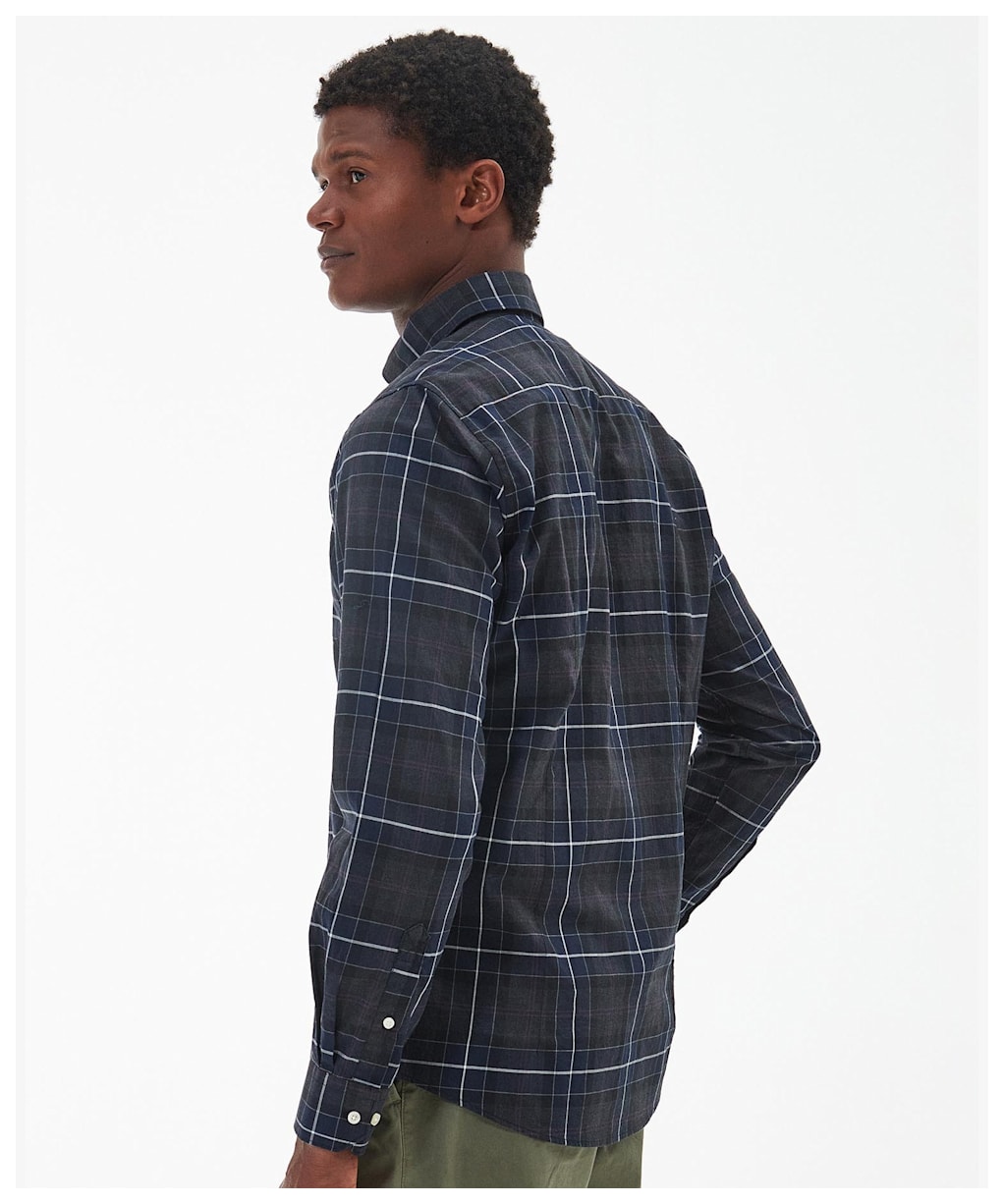 Men’s Barbour Wetherham Tailored Shirt - Black Slate