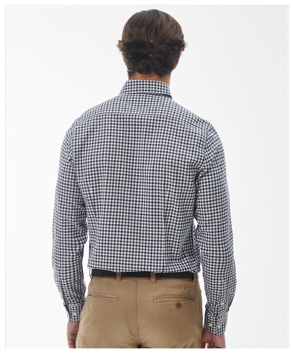 Men's Barbour Finkle Tailored Shirt - Grey Marl