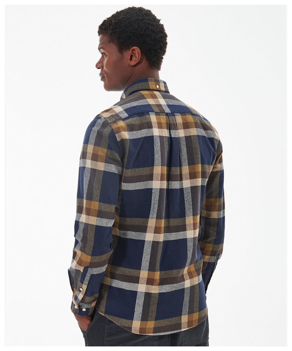 Men's Barbour Folley Tailored Shirt - Navy