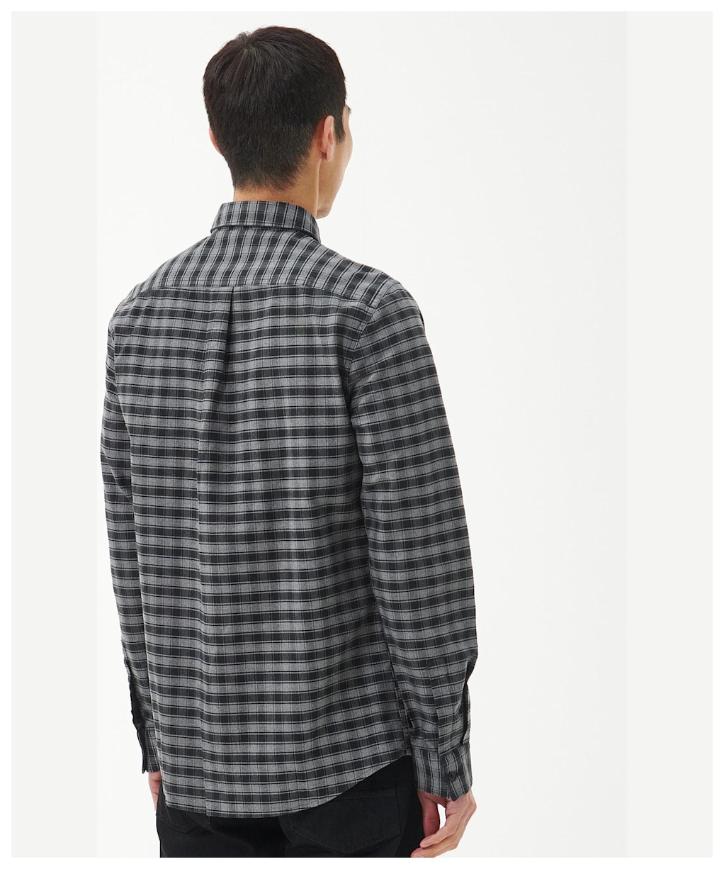 Men's Barbour International Cable Shirt - Asphalt