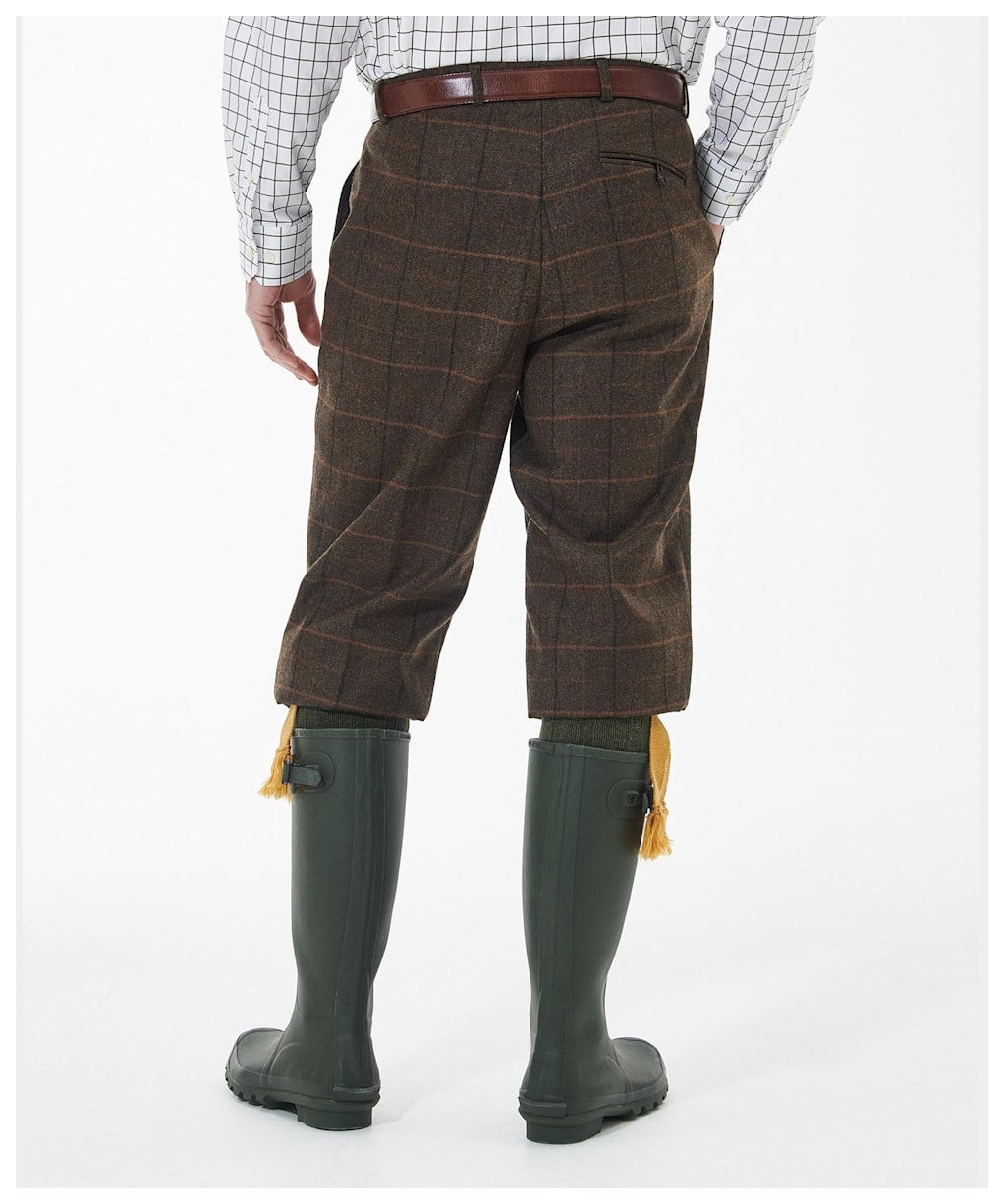 Men's Barbour Wellesley Wool Breeks - Burnhill Brown Check