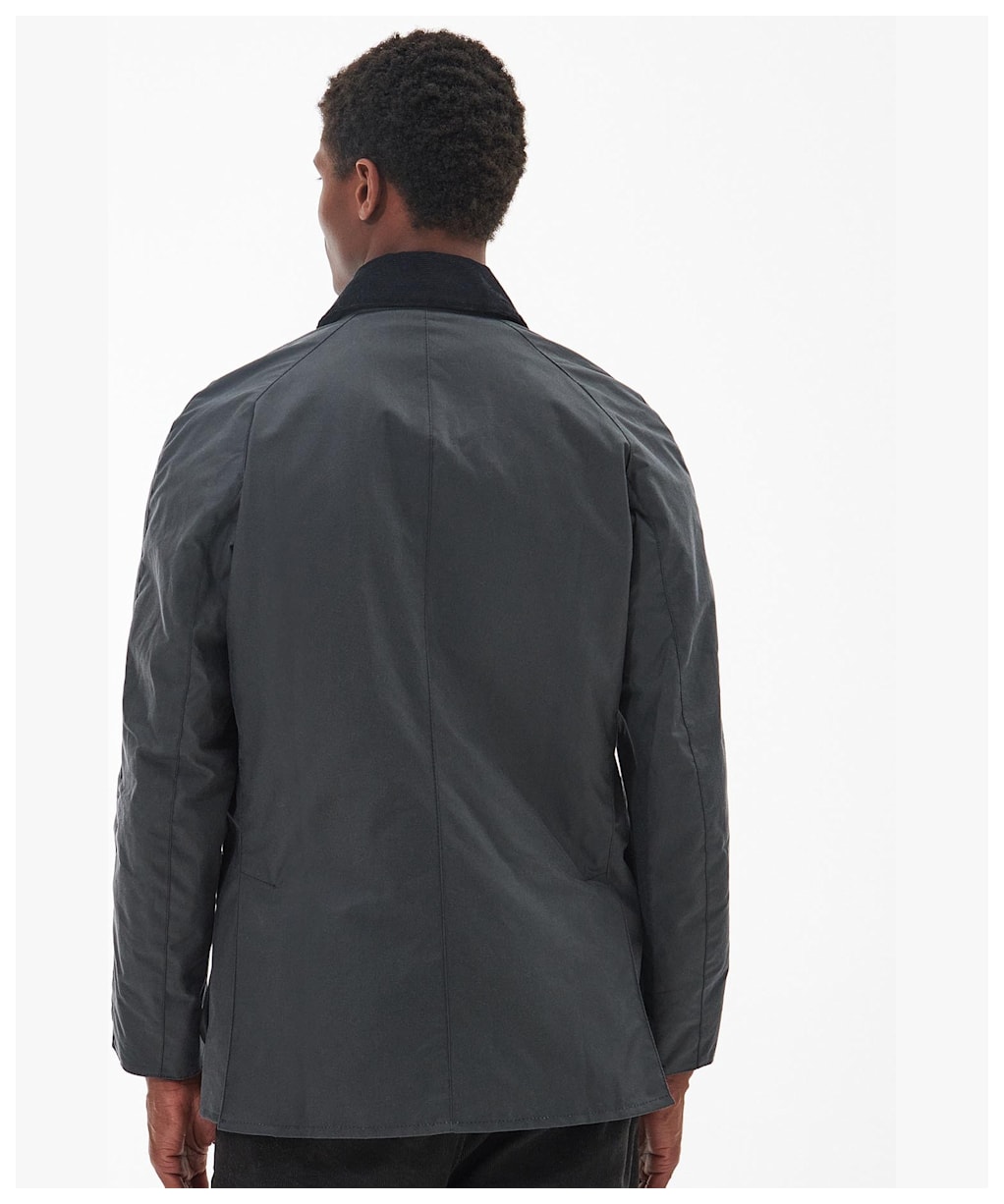 Men's Barbour Ashby Waxed Jacket - Grey / Classic